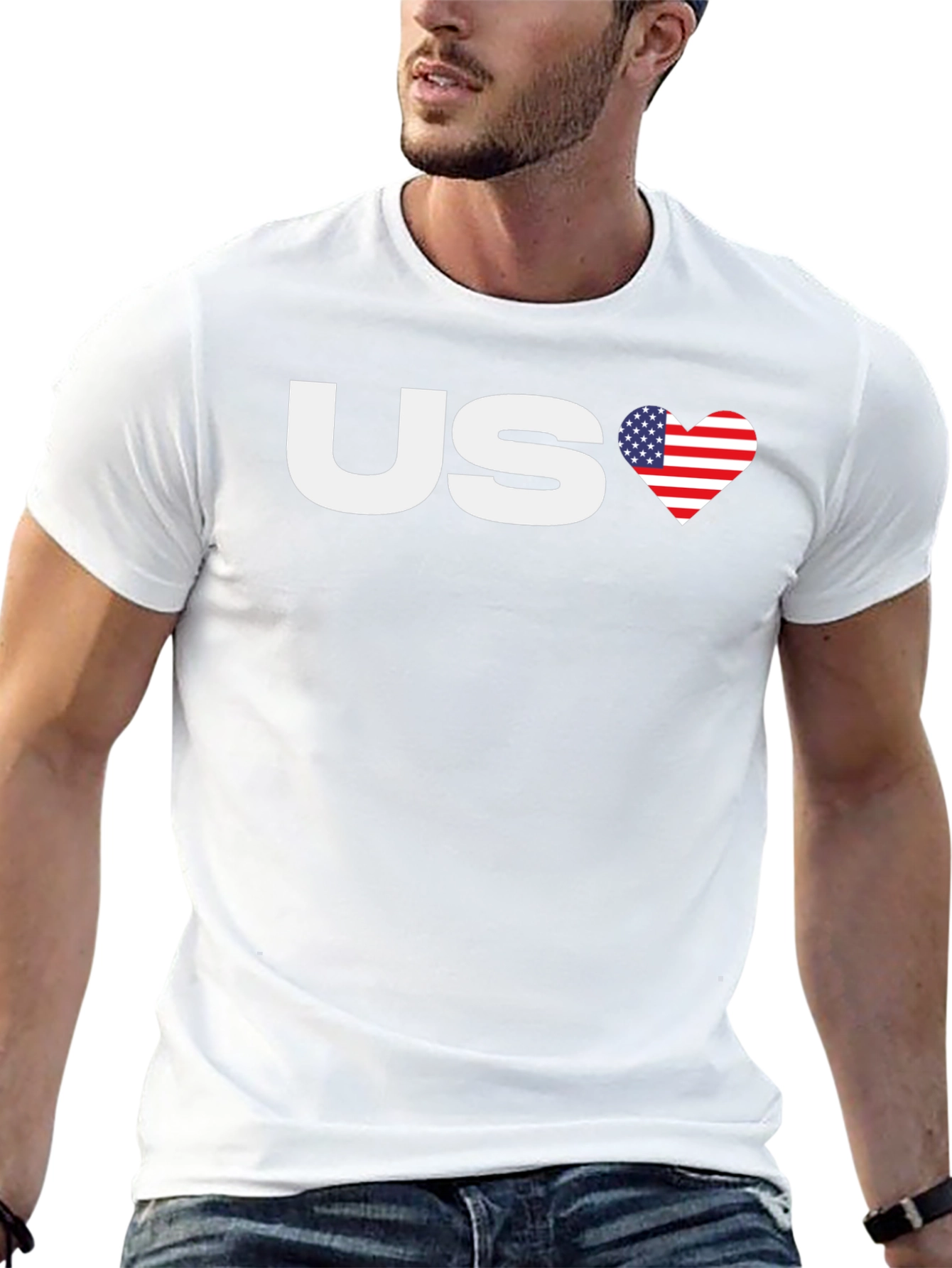 US Love America Graphic T-Shirt