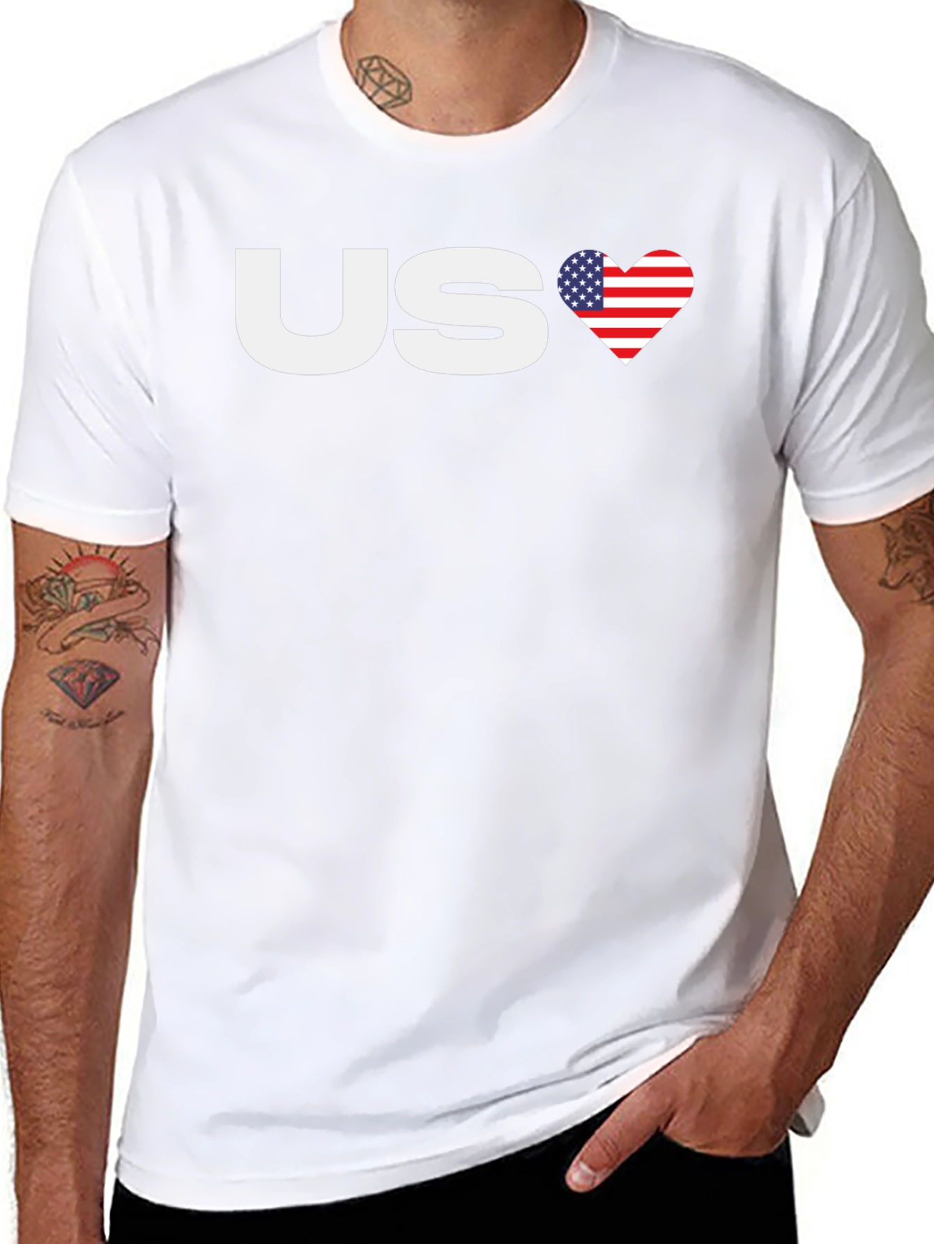 US Love America Graphic T-Shirt