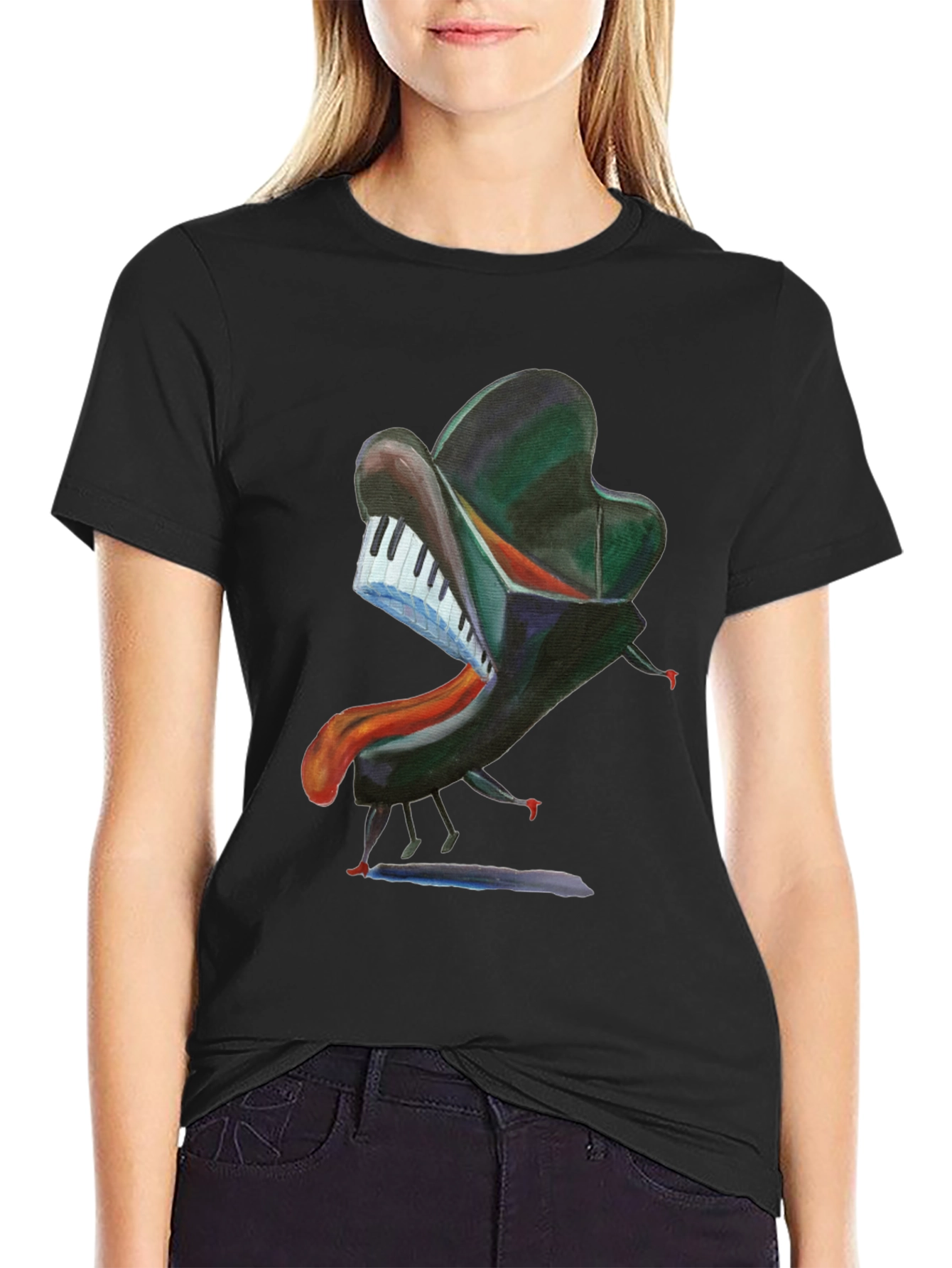 Surreal Piano T-Shirt - Unique Music Lover Gift