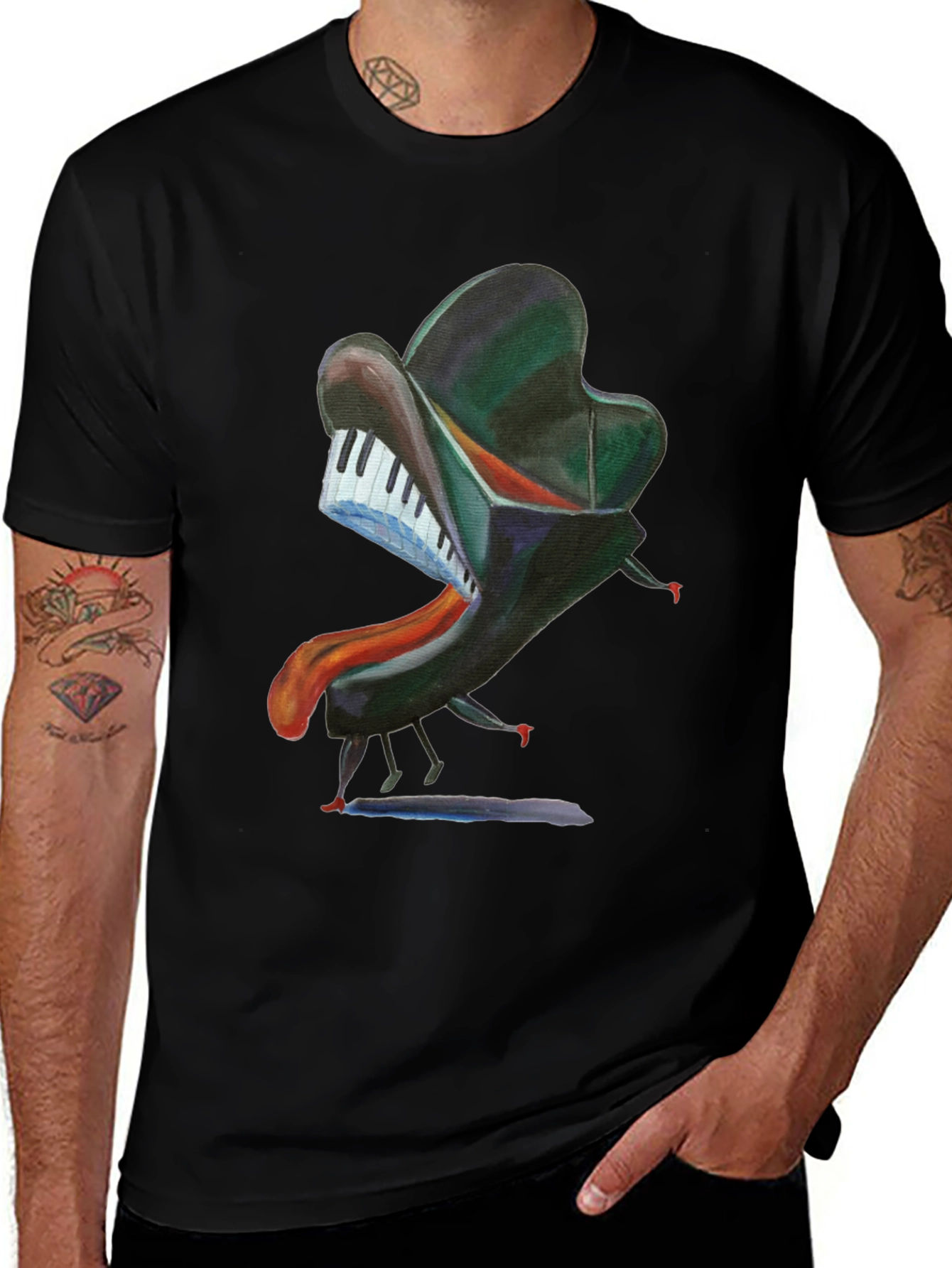 Surreal Piano T-Shirt - Unique Music Lover Gift