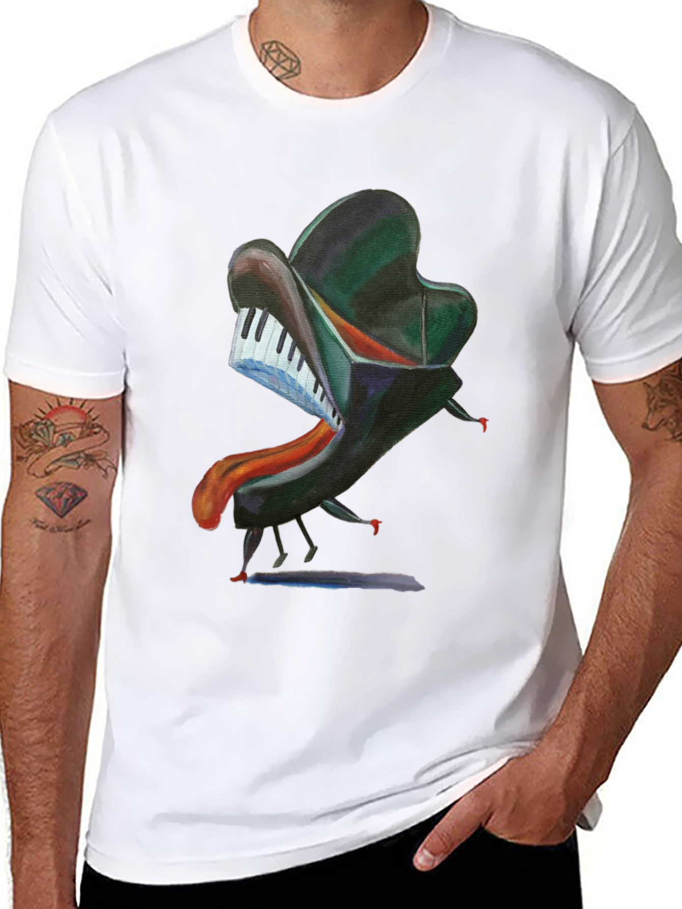 Surreal Piano T-Shirt - Unique Music Lover Gift