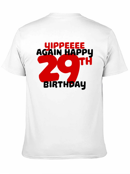 Yippeee 29th Birthday Black T-Shirt