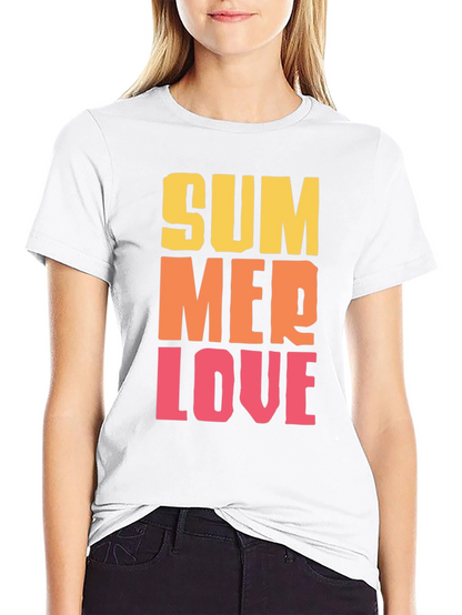 Summer Love Graphic Tee - Trendy Casual Wear