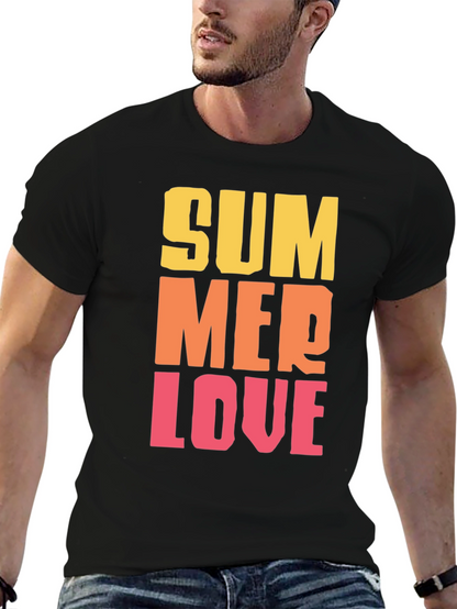 Summer Love Graphic Tee - Trendy Casual Wear