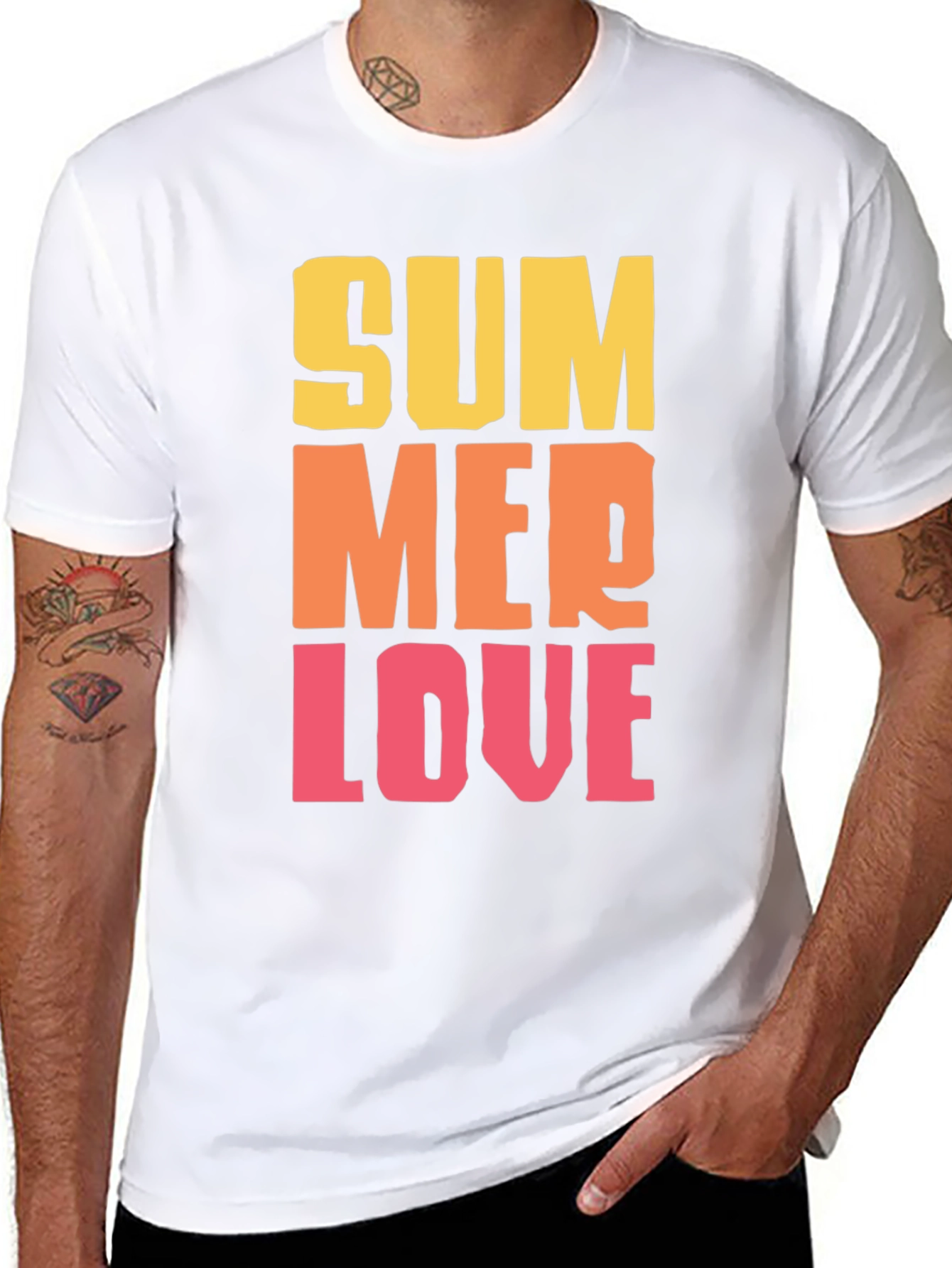 Summer Love Graphic Tee - Trendy Casual Wear