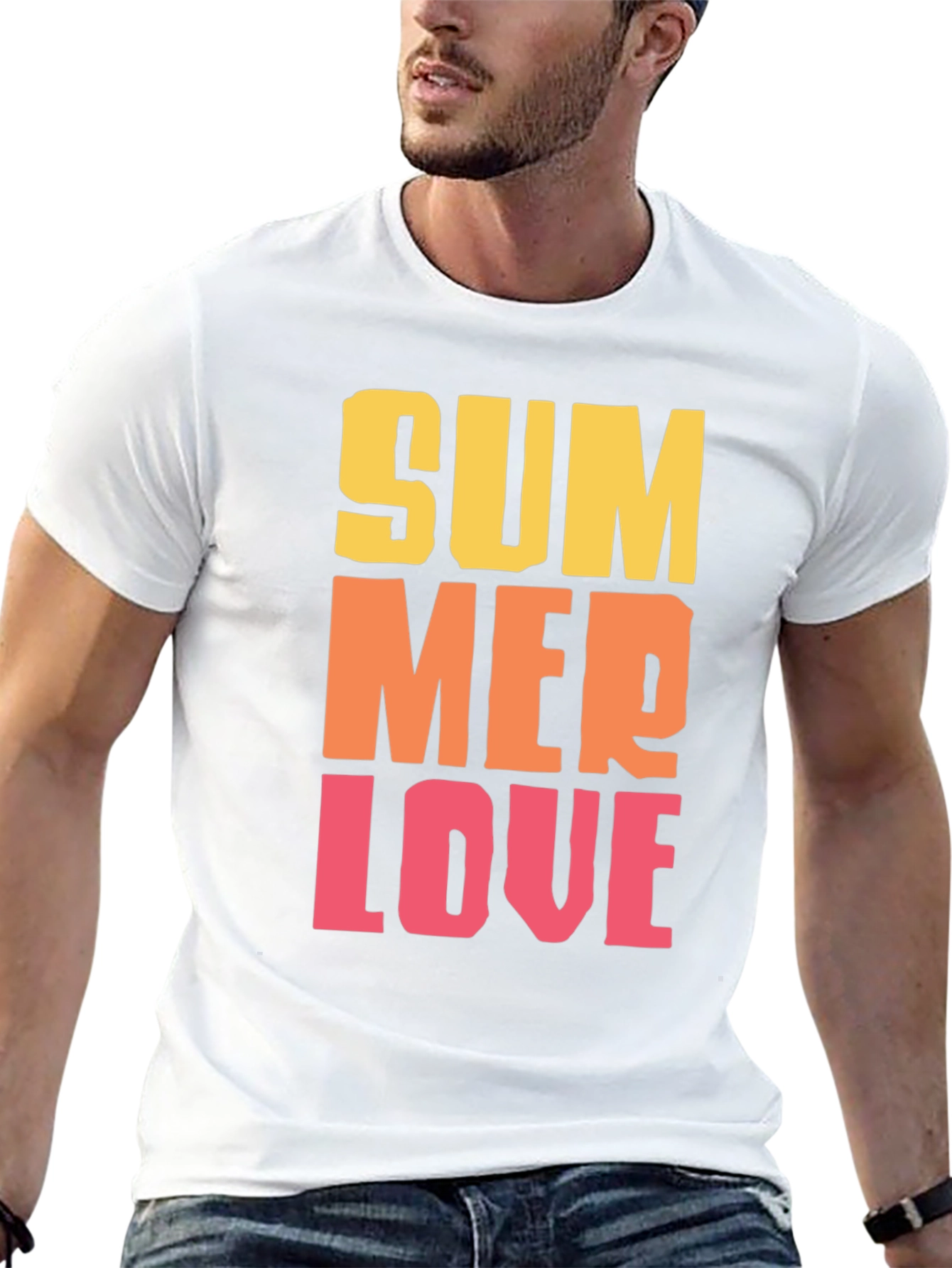 Summer Love Graphic Tee - Trendy Casual Wear