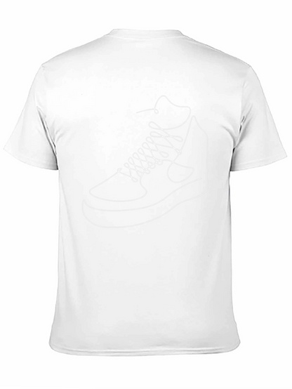 Sneaker Line Art Graphic Tee - Cool Casual Style