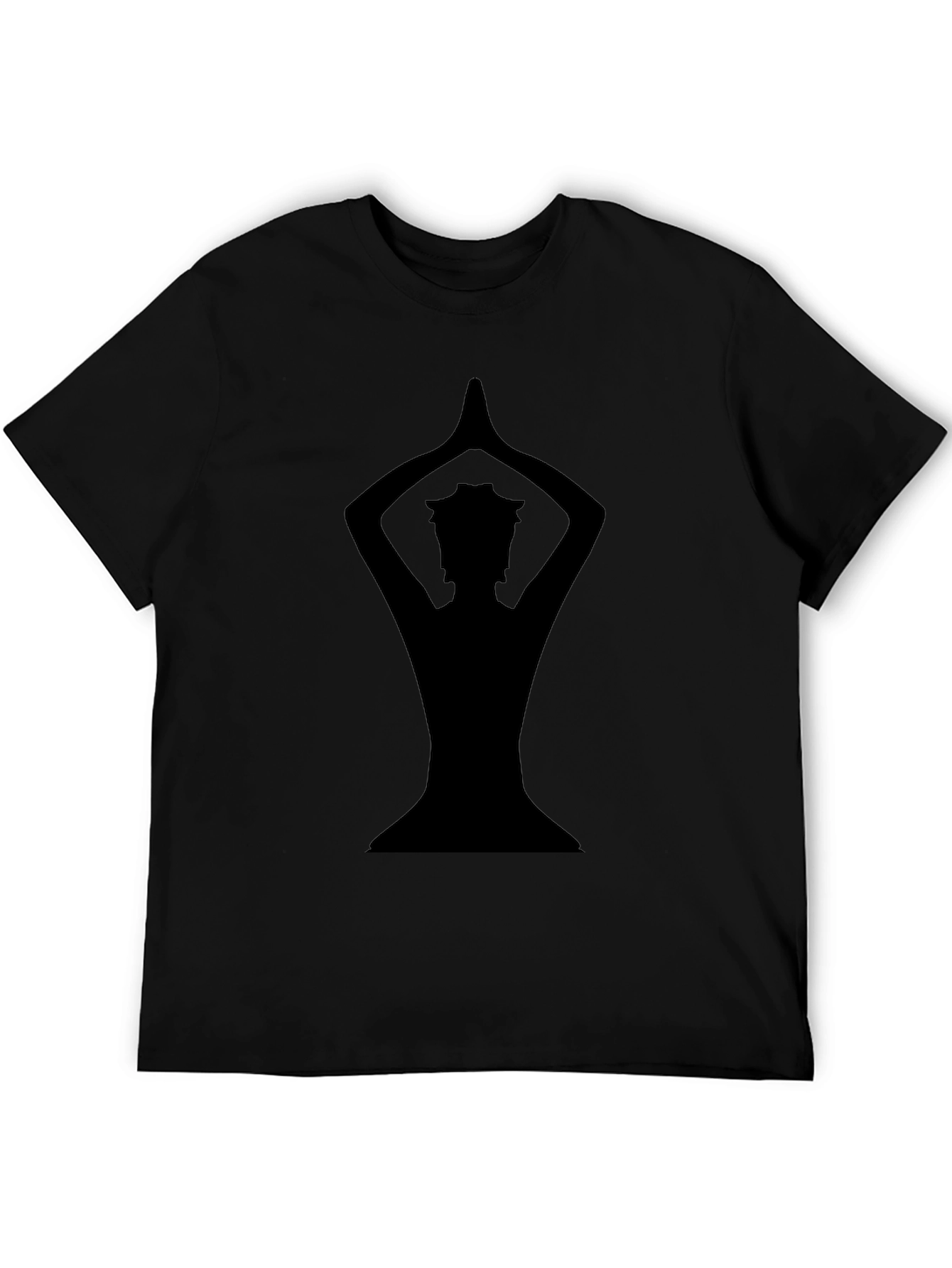 Yoga Silhouette Black Graphic Tee