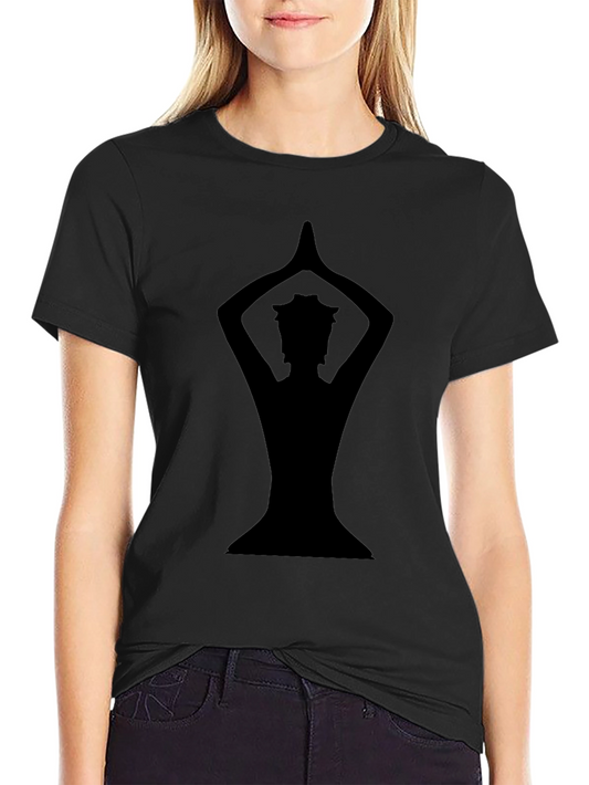 Yoga Silhouette Black Graphic Tee