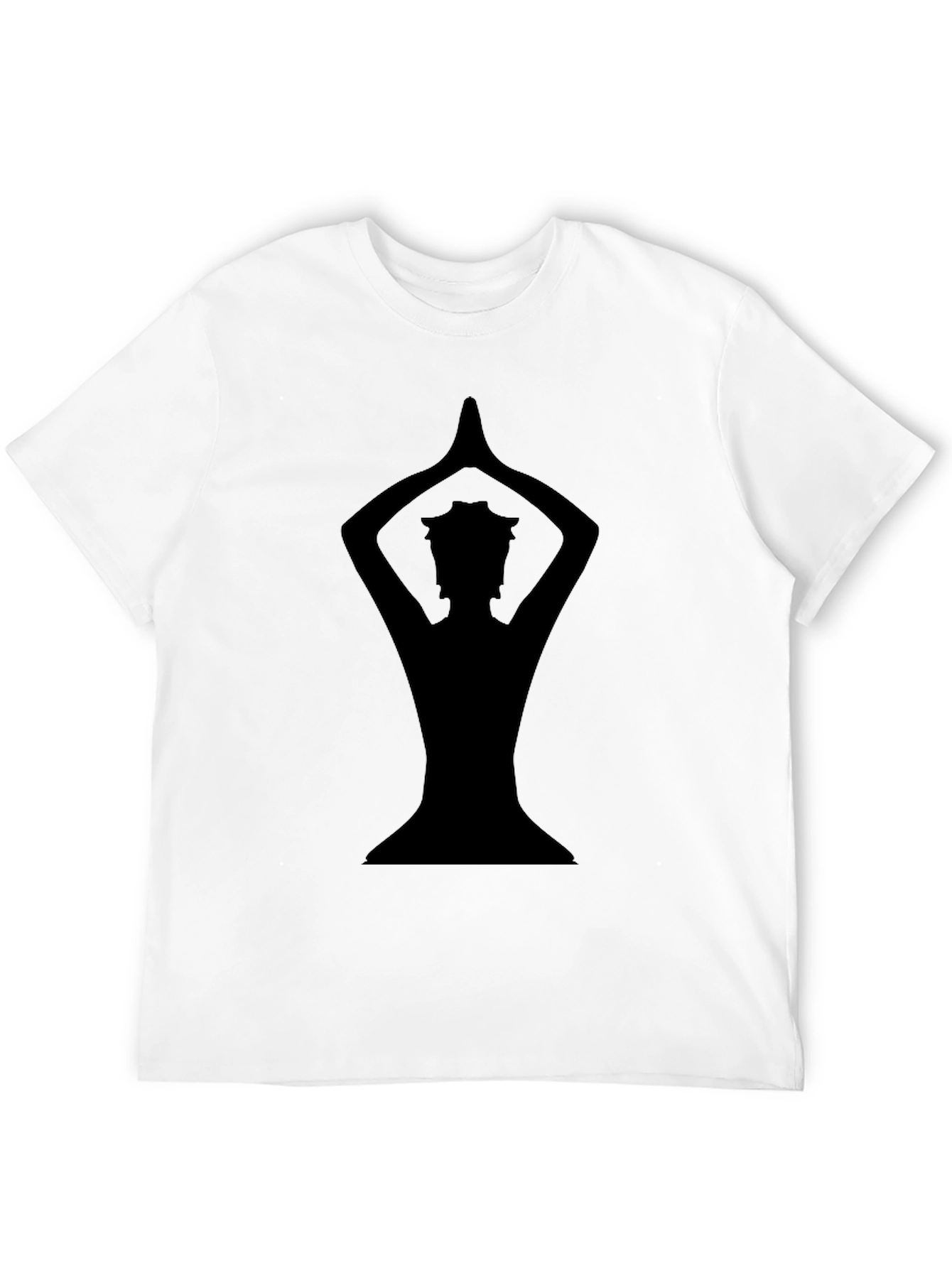 Yoga Silhouette Black Graphic Tee