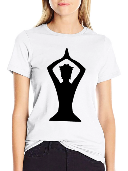 Yoga Silhouette Black Graphic Tee