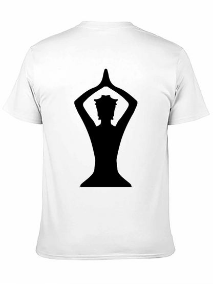 Yoga Silhouette Black Graphic Tee