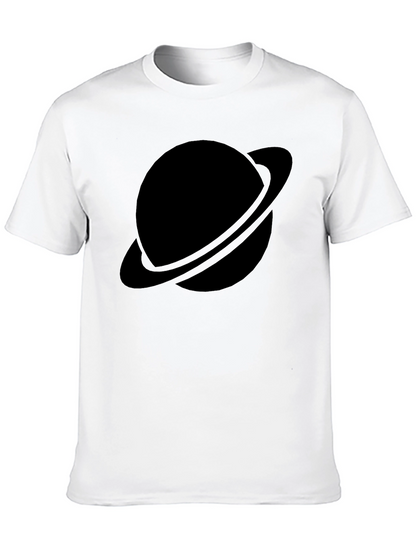 Black Planet Graphic Tee - Saturn Style