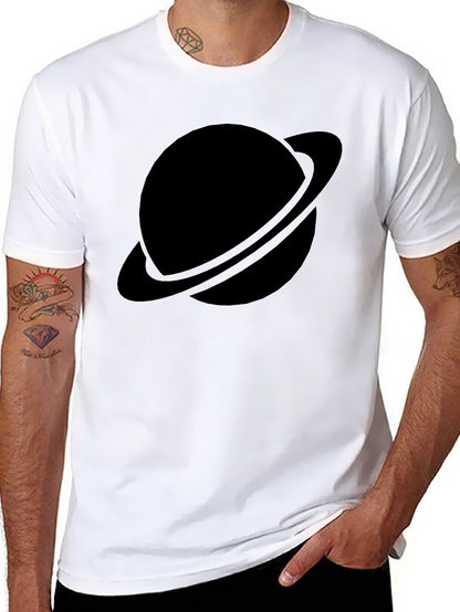 Black Planet Graphic Tee - Saturn Style