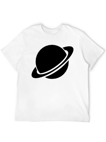 Black Planet Graphic Tee - Saturn Style