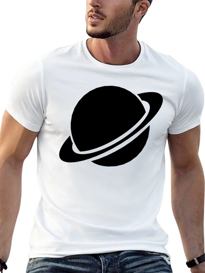 Black Planet Graphic Tee - Saturn Style
