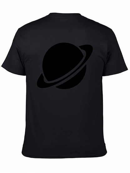 Black Planet Graphic Tee - Saturn Style