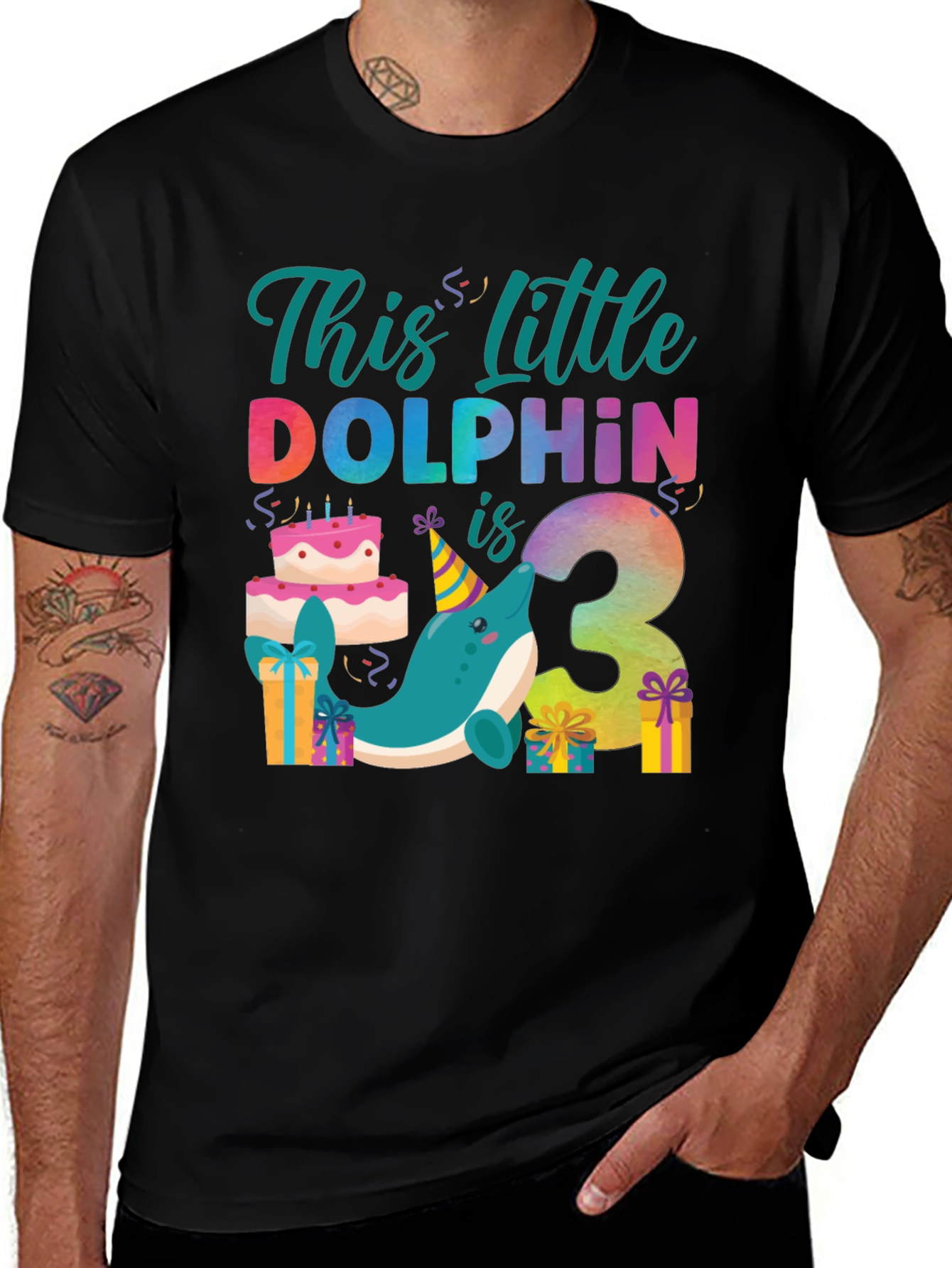 3rd Birthday Dolphin T-Shirt
