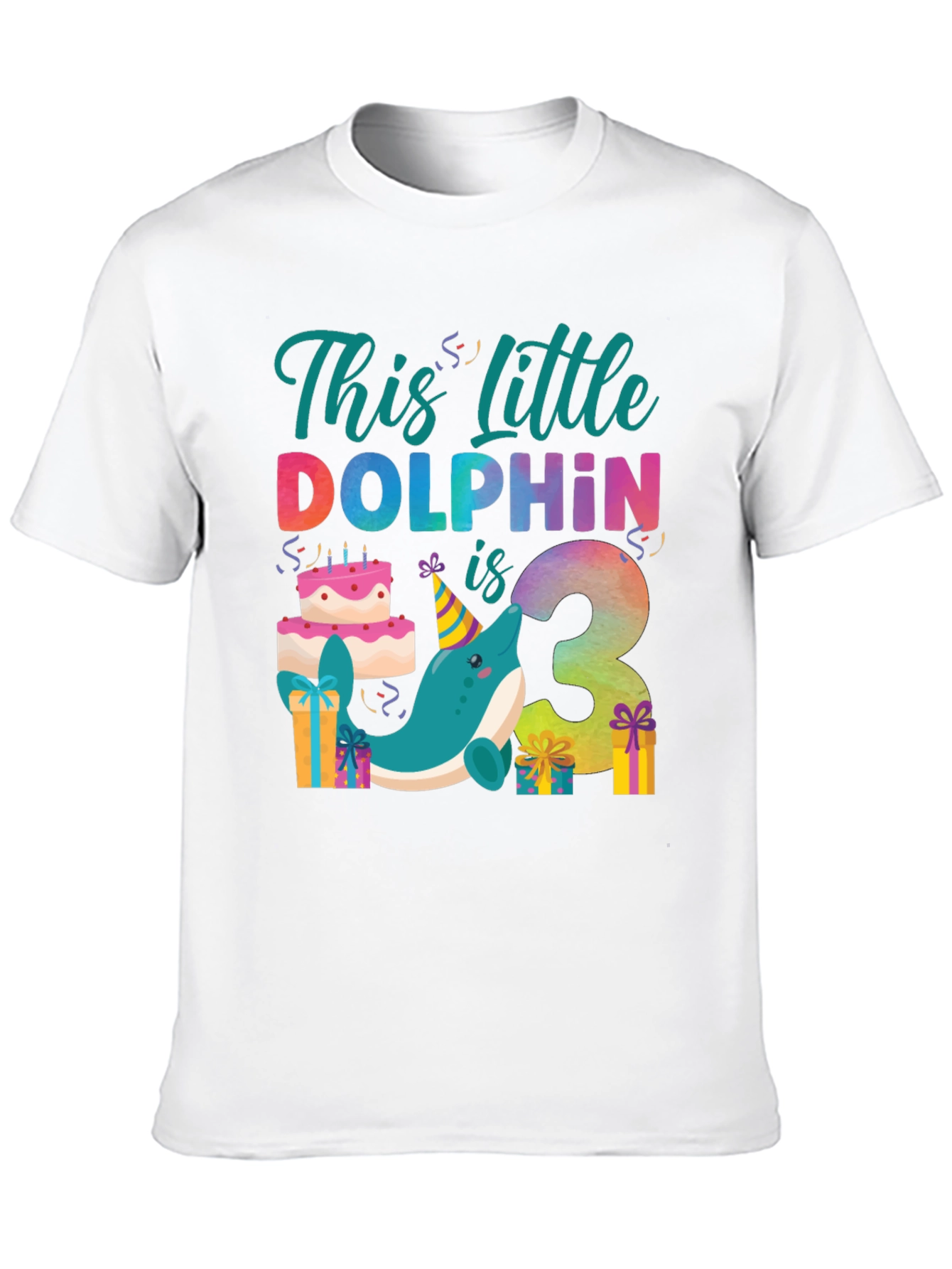 3rd Birthday Dolphin T-Shirt
