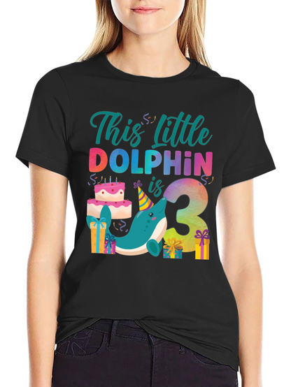 3rd Birthday Dolphin T-Shirt