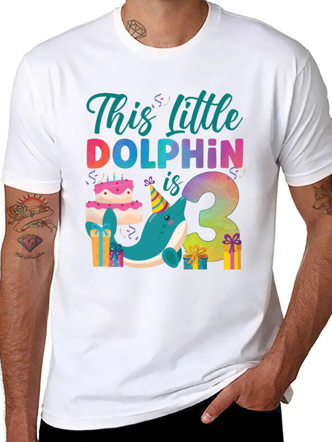 3rd Birthday Dolphin T-Shirt
