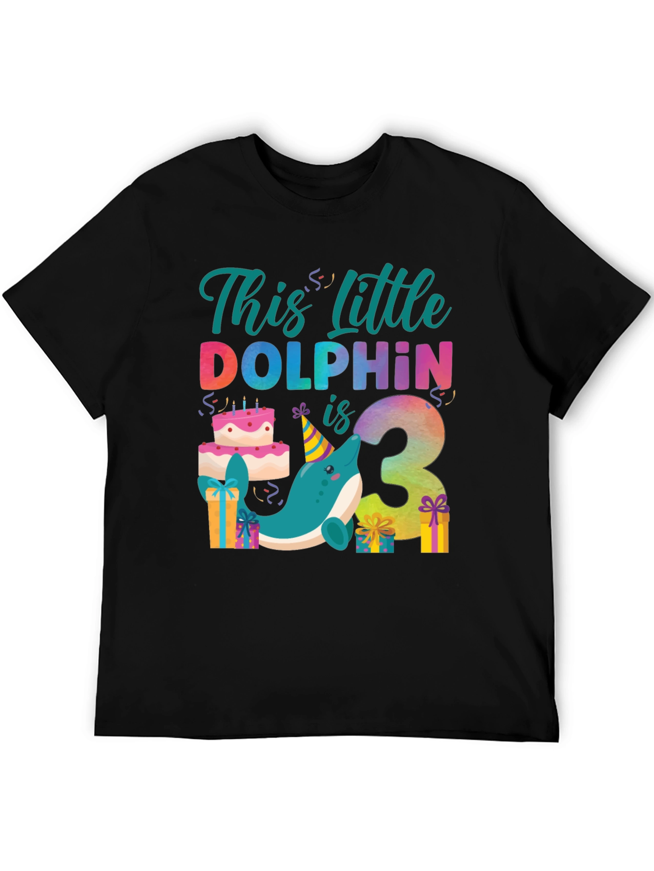 3rd Birthday Dolphin T-Shirt