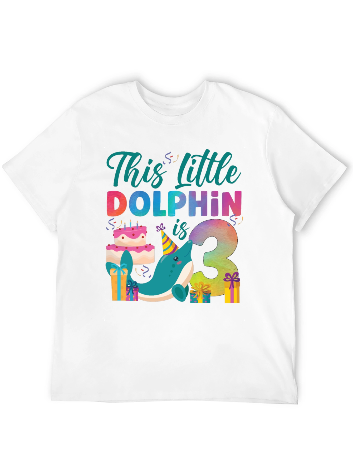 3rd Birthday Dolphin T-Shirt
