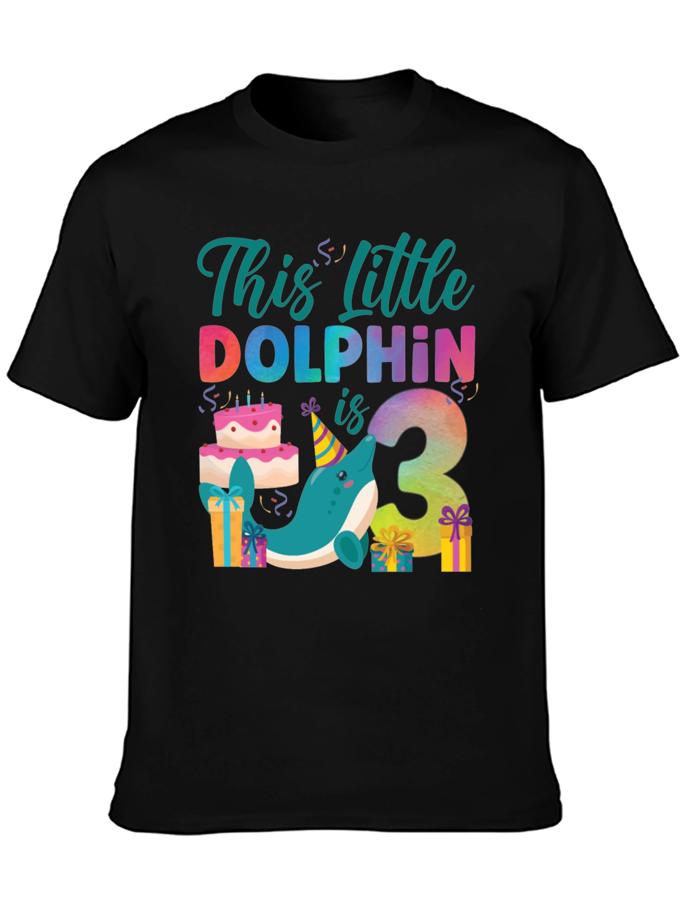 3rd Birthday Dolphin T-Shirt