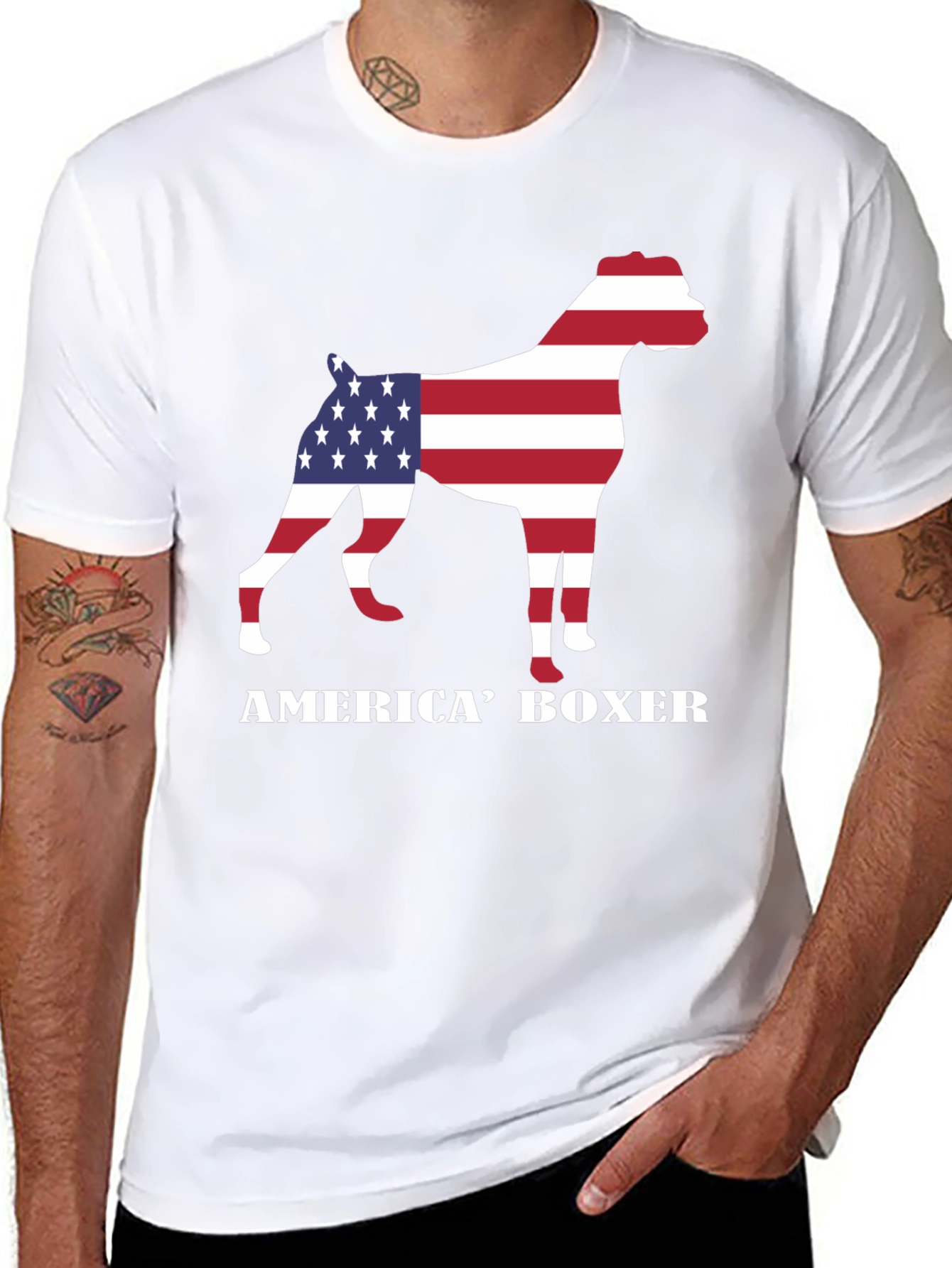 America Boxer Graphic T-Shirt