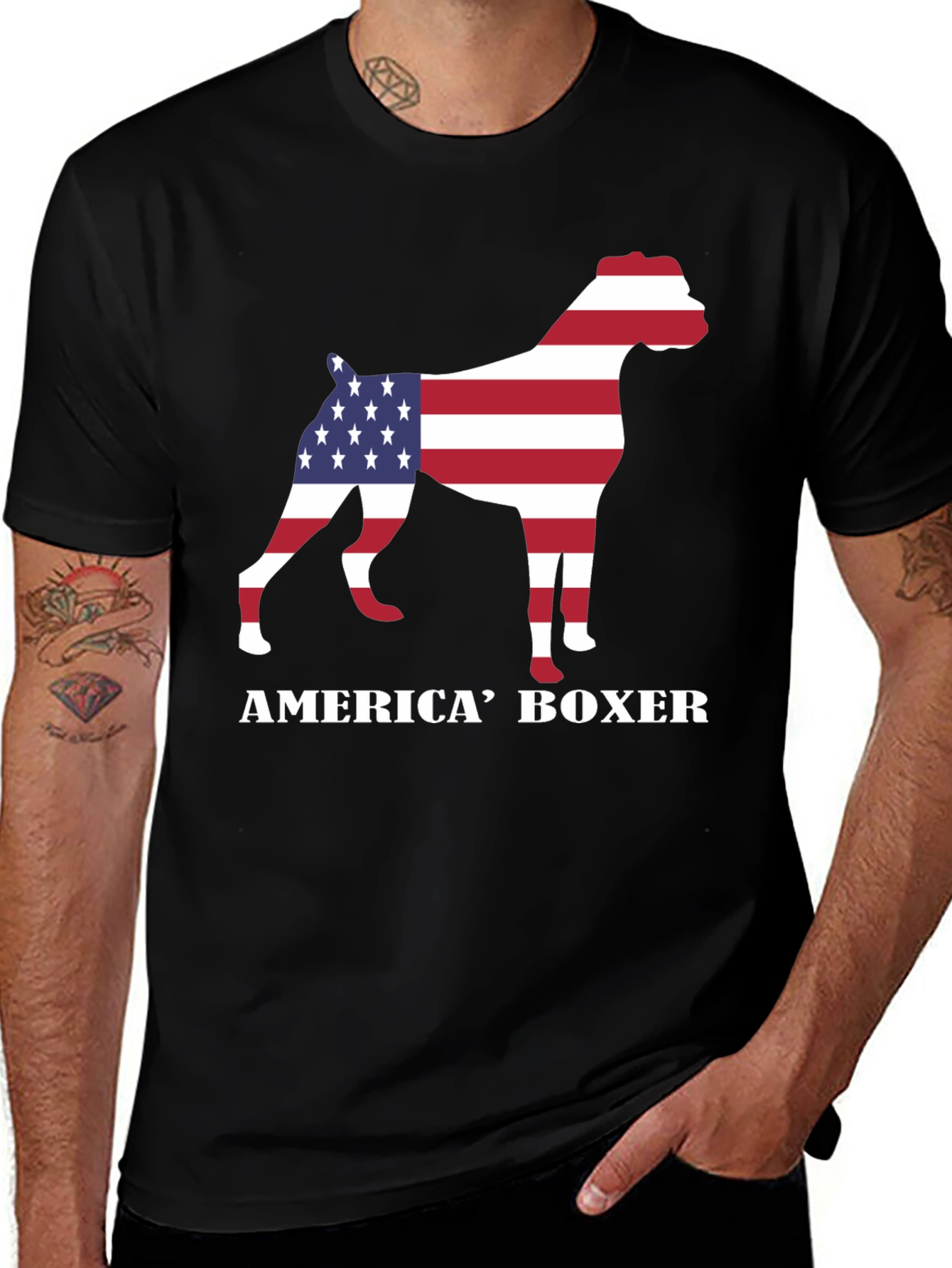 America Boxer Graphic T-Shirt