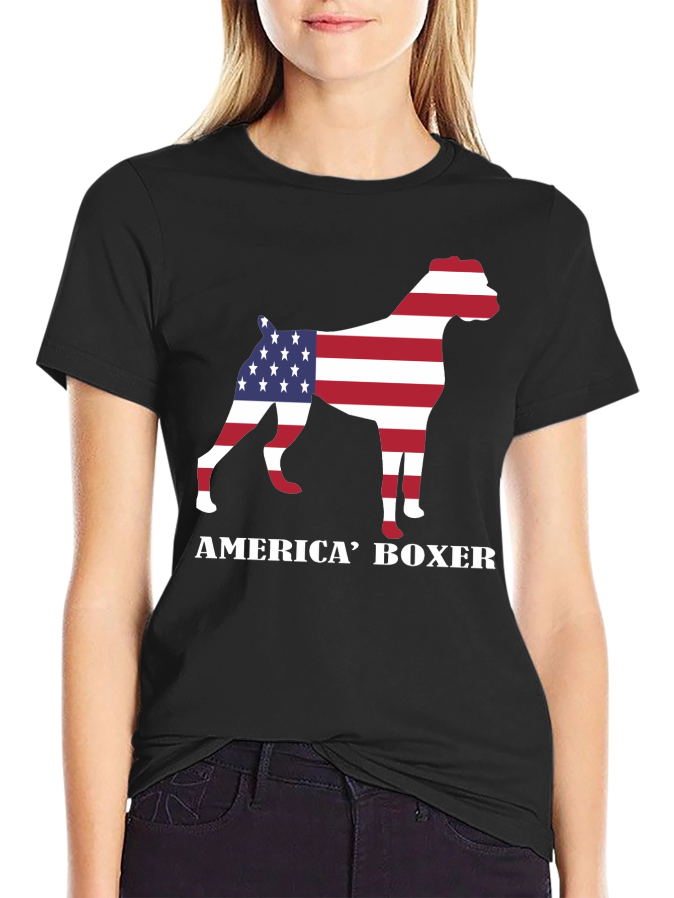 America Boxer Graphic T-Shirt