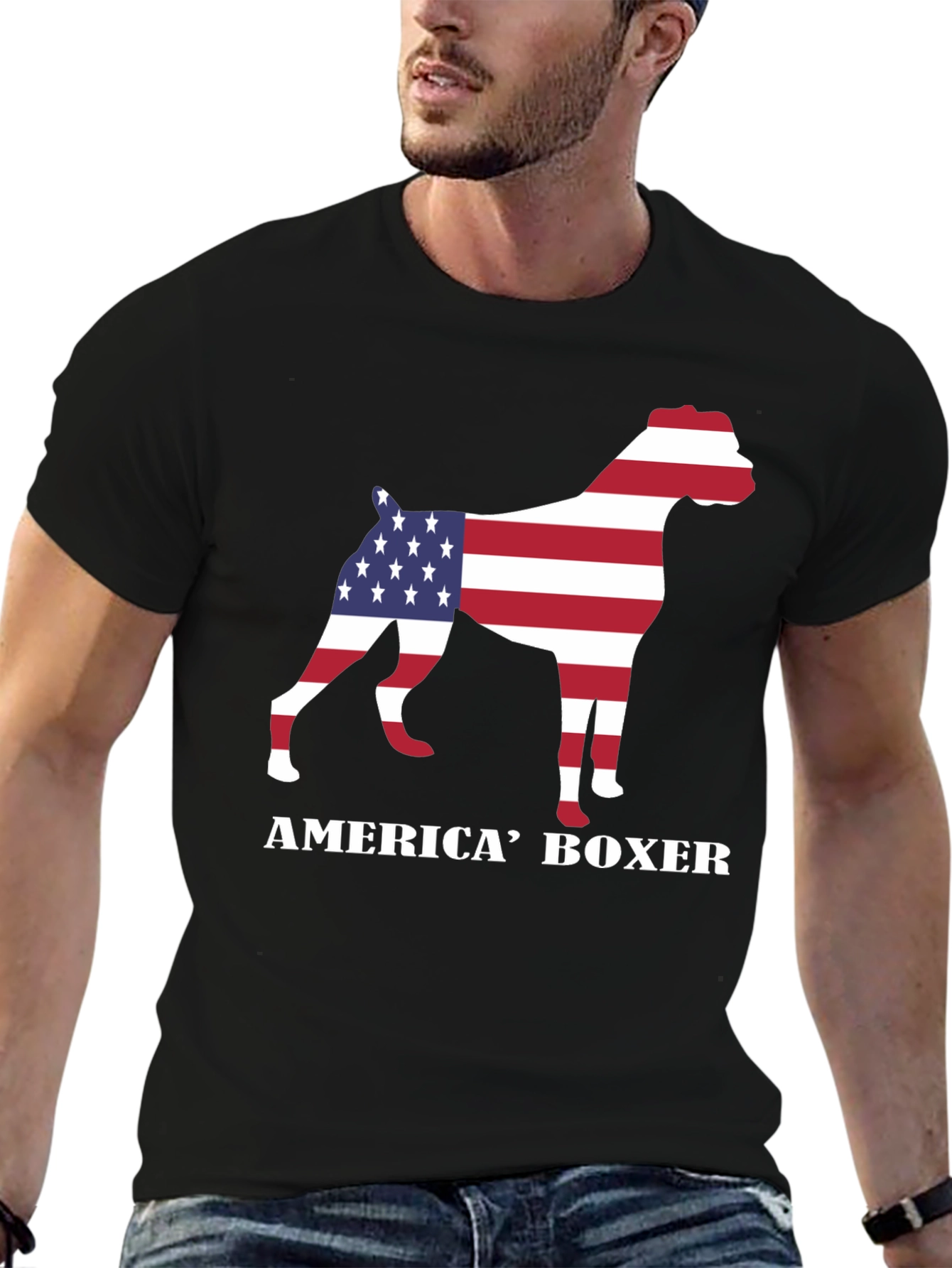 America Boxer Graphic T-Shirt