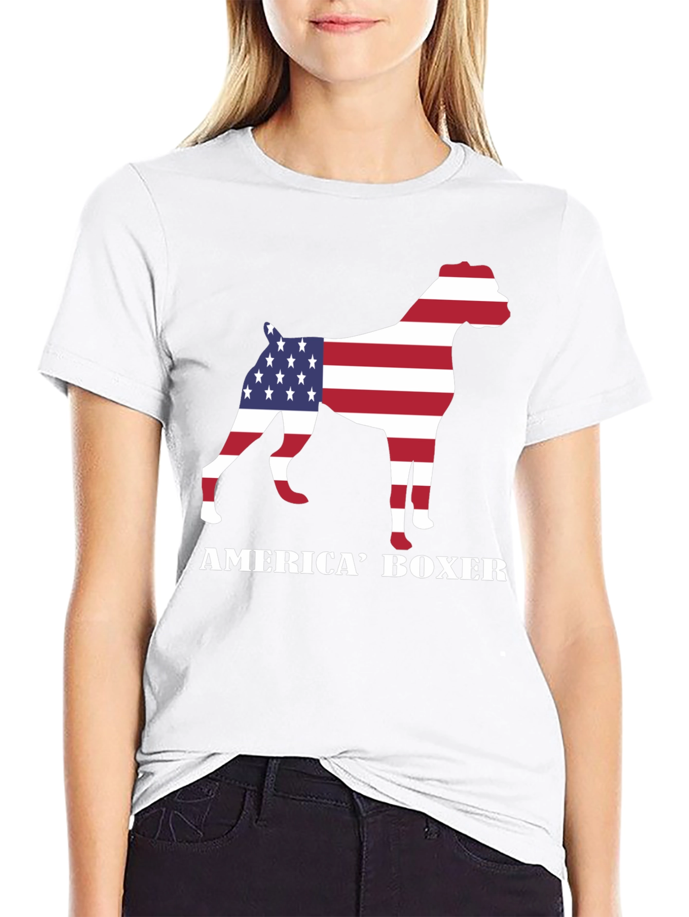 America Boxer Graphic T-Shirt