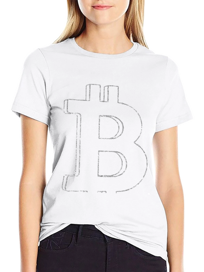 Bitcoin Logo Graphic Black T-Shirt