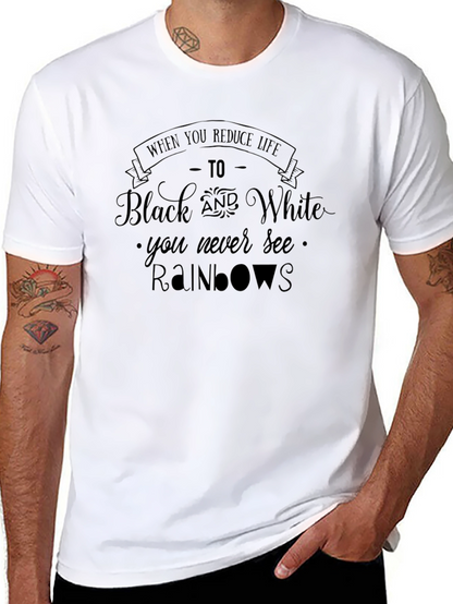 Black Rainbows Graphic T-Shirt