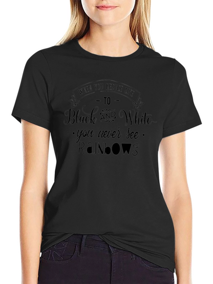 Black Rainbows Graphic T-Shirt