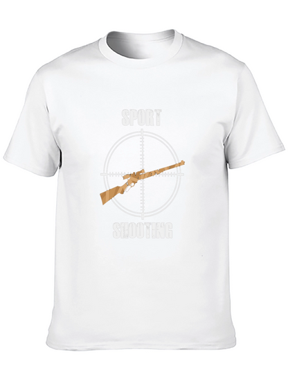Sport Shooting T-Shirt - Hunting Rifle Design
