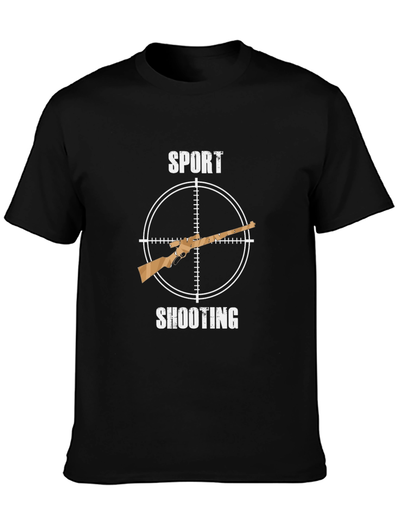 Sport Shooting T-Shirt - Hunting Rifle Design
