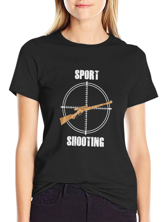 Sport Shooting T-Shirt - Hunting Rifle Design