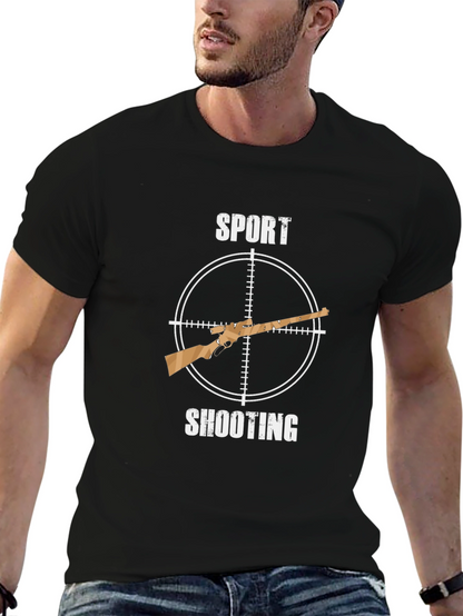 Sport Shooting T-Shirt - Hunting Rifle Design