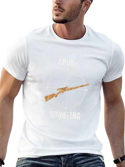 Sport Shooting T-Shirt - Hunting Rifle Design