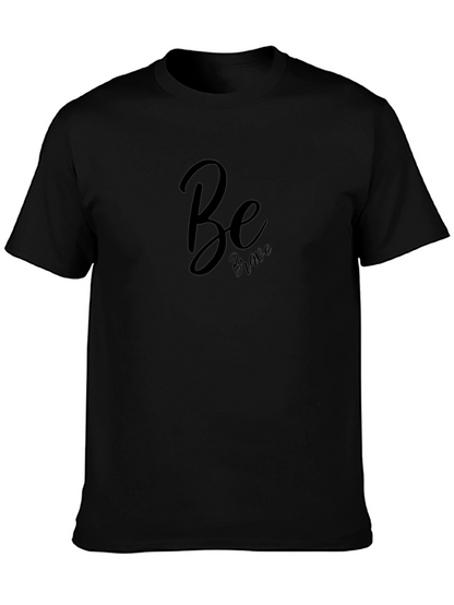 Be Brave Black Graphic Tee - Modern Casual Shirt