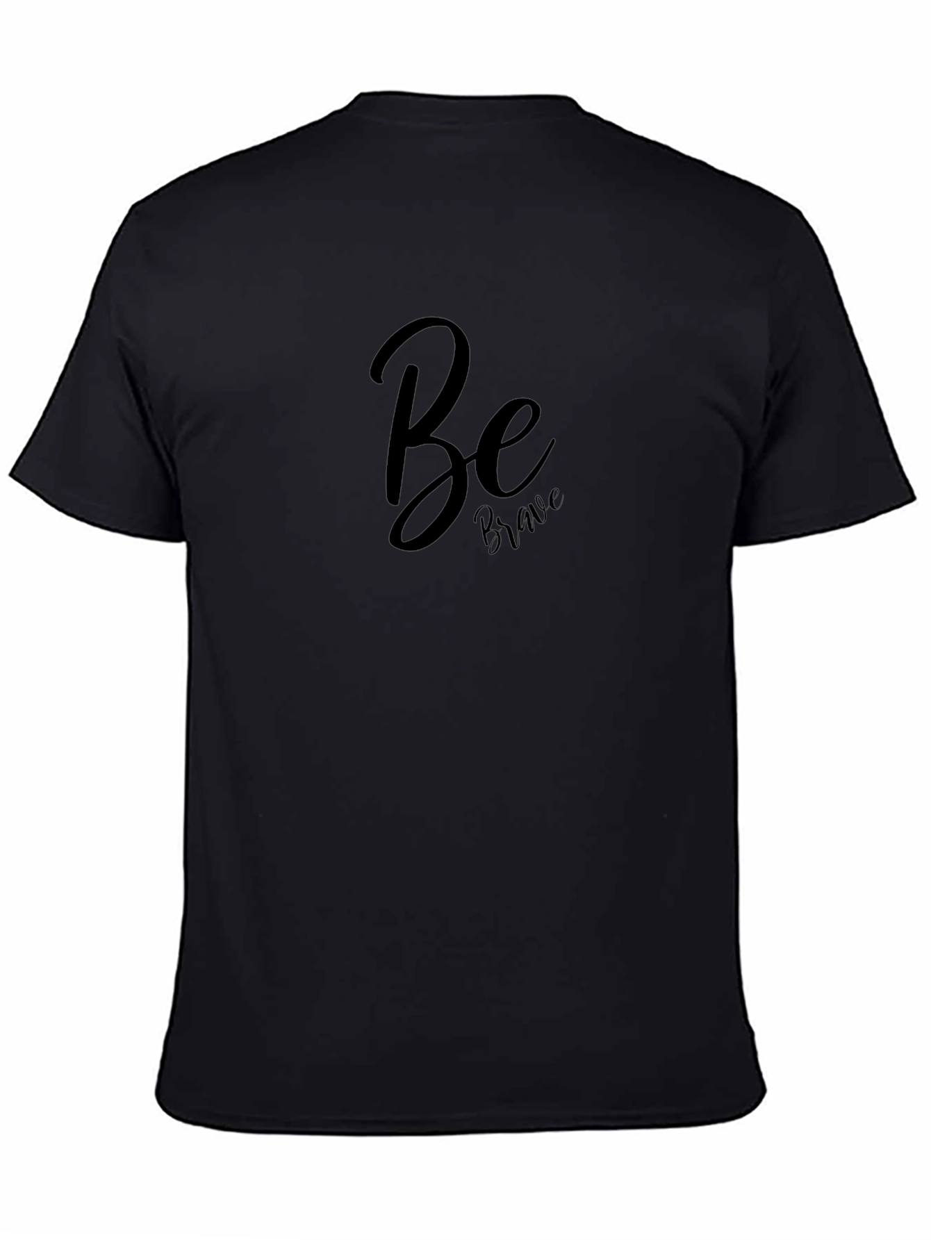 Be Brave Black Graphic Tee - Modern Casual Shirt