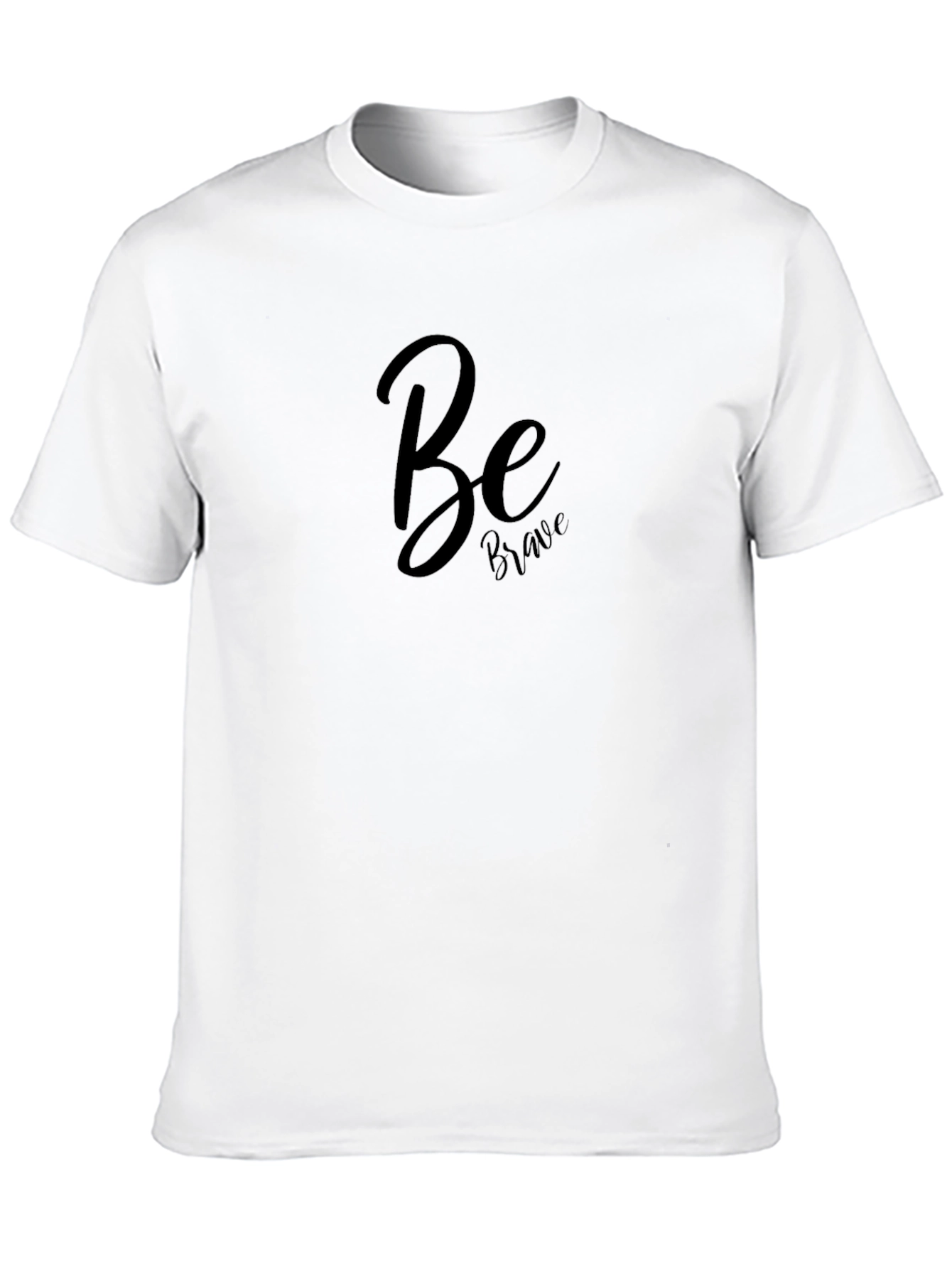 Be Brave Black Graphic Tee - Modern Casual Shirt
