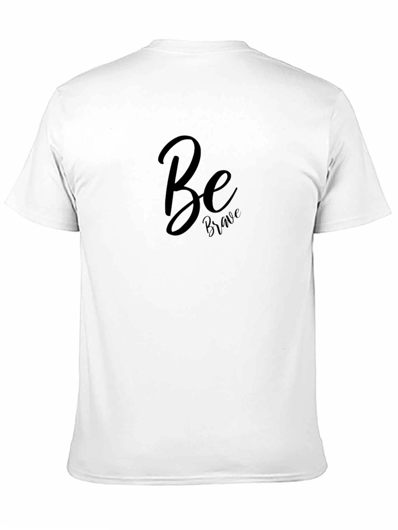 Be Brave Black Graphic Tee - Modern Casual Shirt