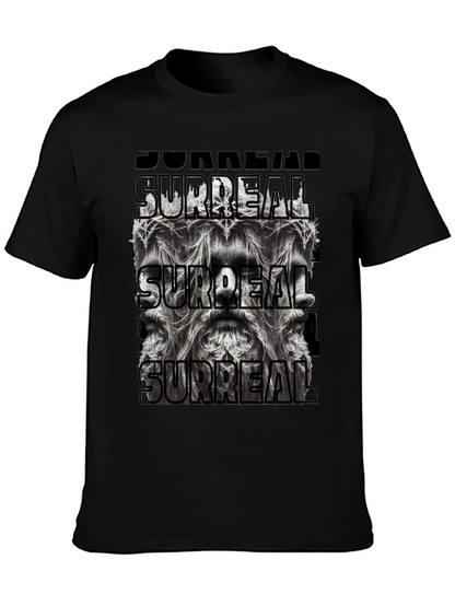 Surreal Graphic Print Black T-Shirt