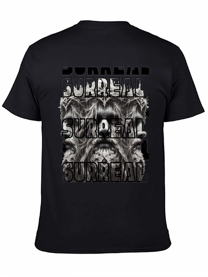 Surreal Graphic Print Black T-Shirt