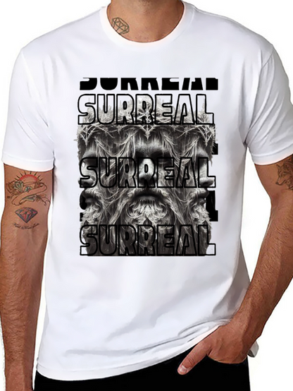 Surreal Graphic Print Black T-Shirt