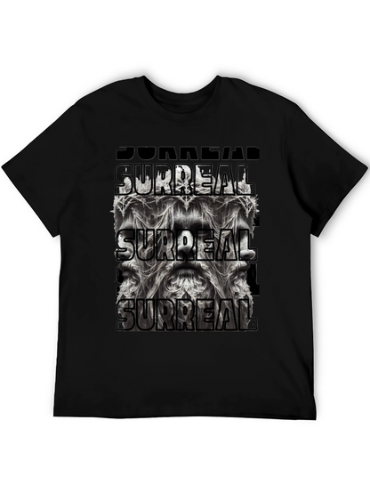 Surreal Graphic Print Black T-Shirt