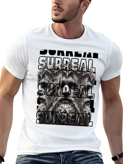 Surreal Graphic Print Black T-Shirt